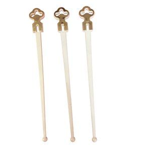 Skeleton Key Cocktail Vintage‎ Swizzle Sticks lot of 3